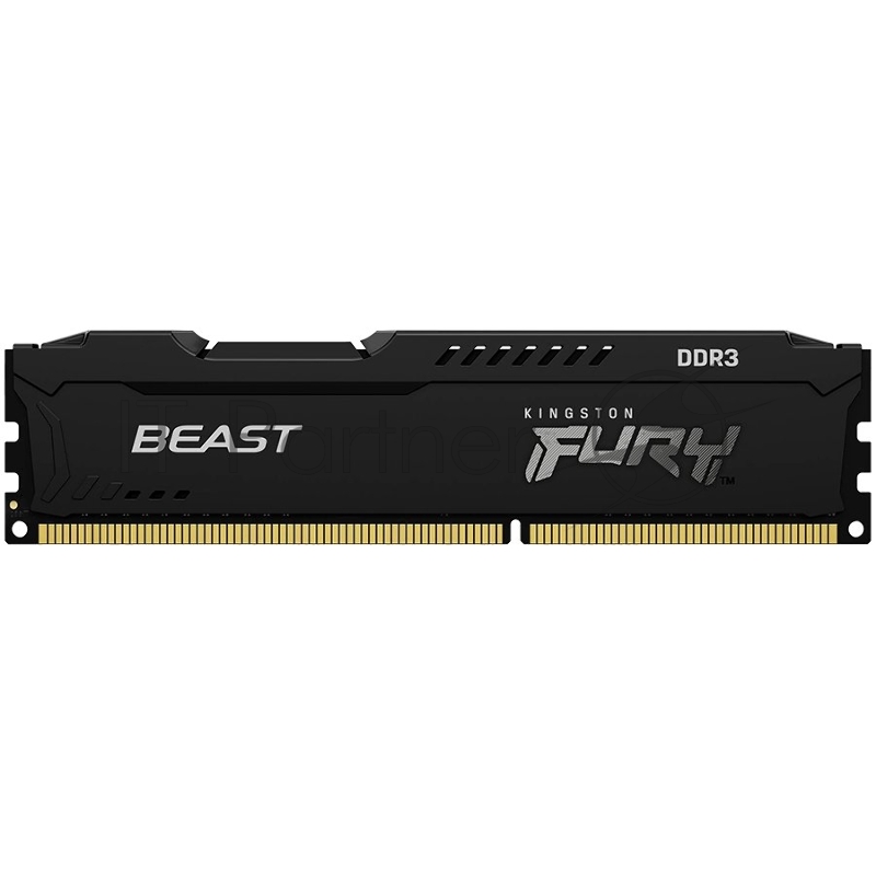 Память оперативная Kingston 4GB 1600MHz DDR3 CL10 DIMM FURY Beast Black