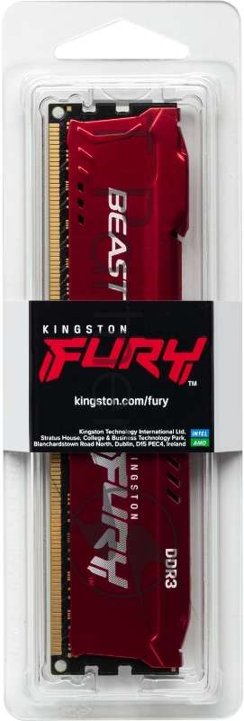 Память оперативная Kingston 8GB 1866MHz DDR3 CL10 DIMM FURY Beast Red