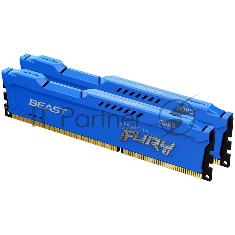 Модуль памяти Kingston DRAM 8GB 1600MHz DDR3 CL10 DIMM (Kit of 2) FURY Beast Blue EAN: 740617318180