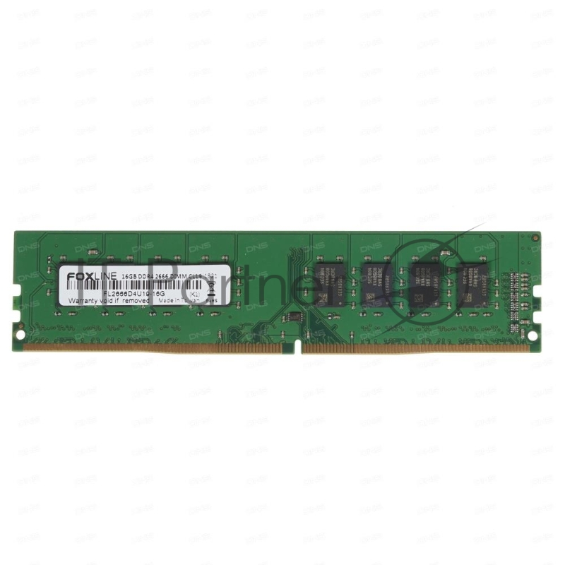 Модуль памяти Foxline DIMM DDR4 16GB 2666 CL 19 (1Gb*8)