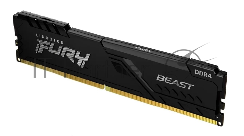 Память оперативная Kingston 4GB 2666MHz DDR4 CL16 DIMM FURY Beast Black