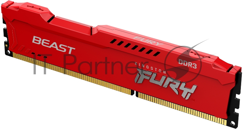 Оперативная память Kingston DRAM 4GB 1866MHz DDR3 CL10 DIMM FURY Beast Red EAN: 740617318036
