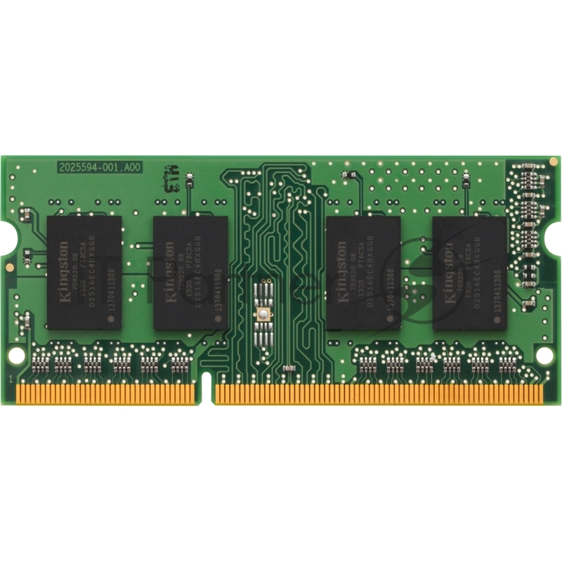 Модуль памяти Kingston SO-DIMM DDR3 2Gb 1600MHz Kingston KVR16S11S6/2 RTL PC3-12800 CL11 204-pin 1.5В