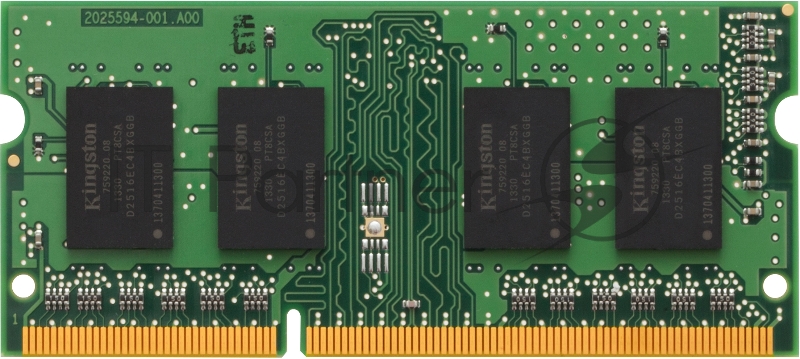 Модуль памяти Kingston SO-DIMM DDR3 2Gb 1600MHz Kingston KVR16S11S6/2 RTL PC3-12800 CL11 204-pin 1.5В