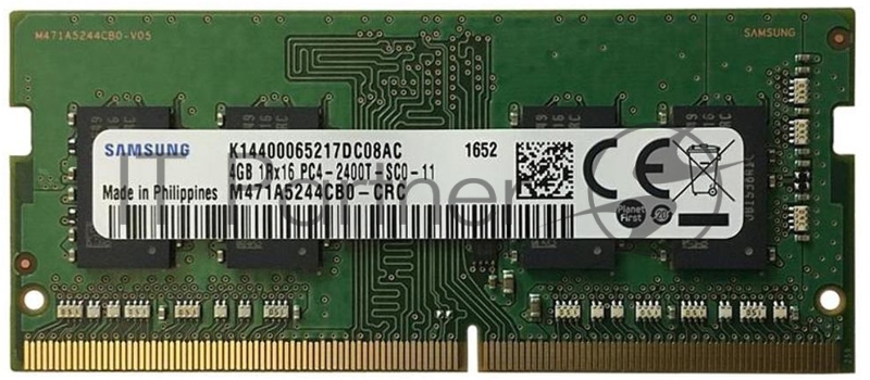 Модуль памяти SAMSUNG 4GB SODIMM DDR4, 2,400Mhz, 1.2V