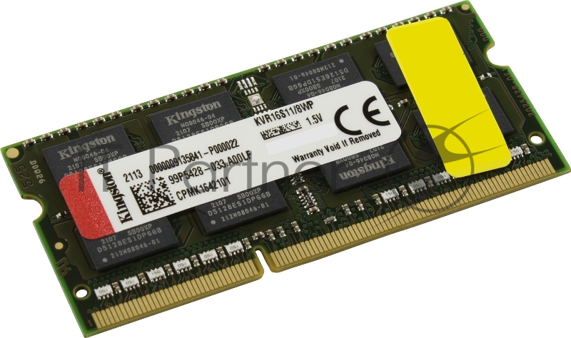 Память оперативная Kingston 8GB 1600MHz DDR3 Non-ECC CL11 SODIMM (Select Regions ONLY)