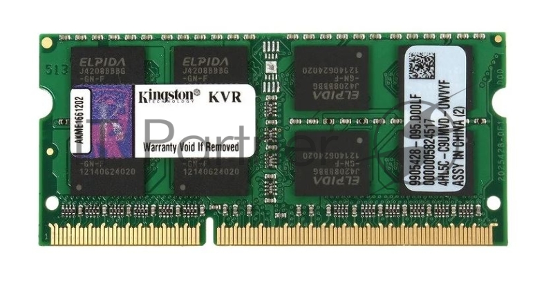 Память оперативная Kingston 8GB 1600MHz DDR3 Non-ECC CL11 SODIMM (Select Regions ONLY)