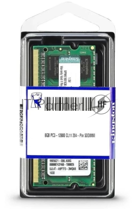 Память оперативная Kingston 8GB 1600MHz DDR3 Non-ECC CL11 SODIMM (Select Regions ONLY)