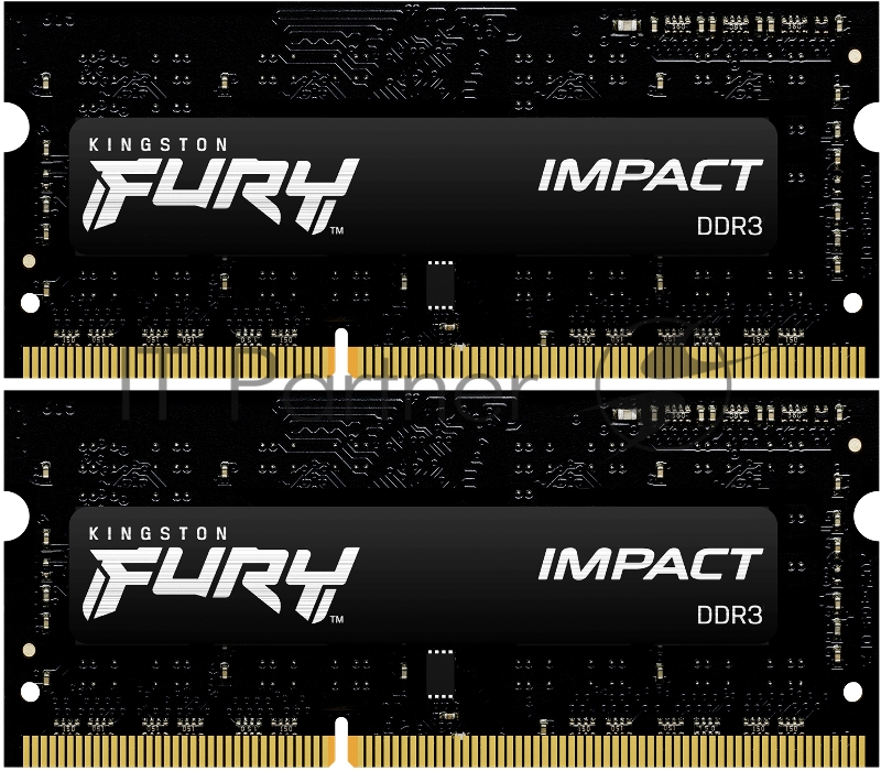 Оперативная память Kingston DRAM 8GB 1600MHz DDR3L CL9 SODIMM (Kit of 2) 1.35V FURY Impact EAN: 740617317947