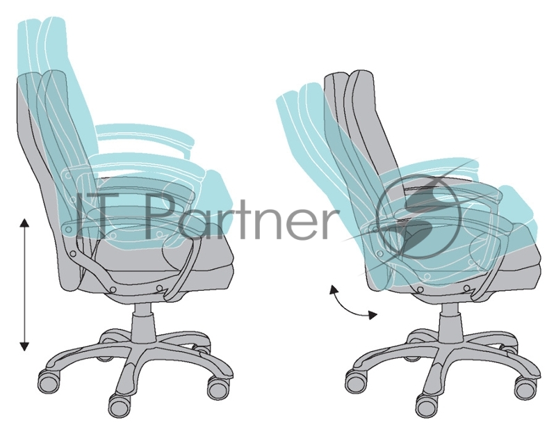 Кресло руководителя Бюрократ CH-868LT/#B черный искусственная кожа