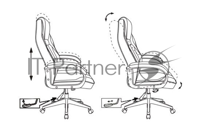 Кресло игровое Бюрократ VIKING 3 AERO BLACK EDITION черный искусст.кожа/ткань