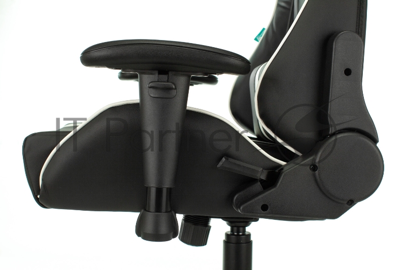 Кресло игровое Бюрократ VIKING ZOMBIE A4 WH черный/белый искусственная кожа