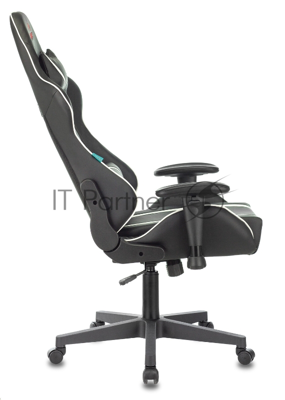 Кресло игровое Бюрократ VIKING ZOMBIE A4 WH черный/белый искусственная кожа