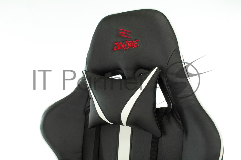 Кресло игровое Бюрократ VIKING ZOMBIE A4 WH черный/белый искусственная кожа