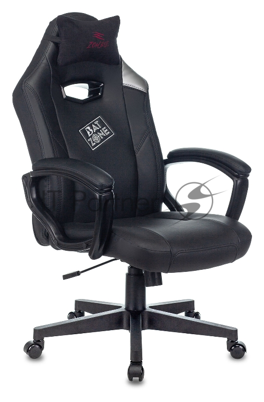 Кресло игровое Zombie HERO BATZONE черный искусственная кожа с подголов. крестовина пластик