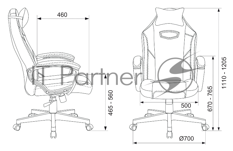 Кресло игровое Zombie HERO BATZONE черный искусственная кожа с подголов. крестовина пластик