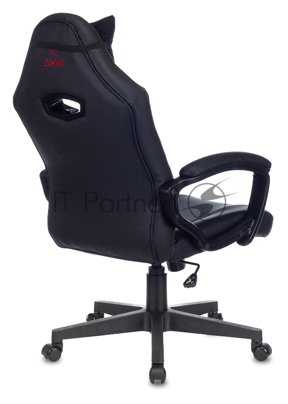Кресло игровое Zombie HERO JOKER черный/фиолетовый искусственная кожа с подголов. крестовина пластик