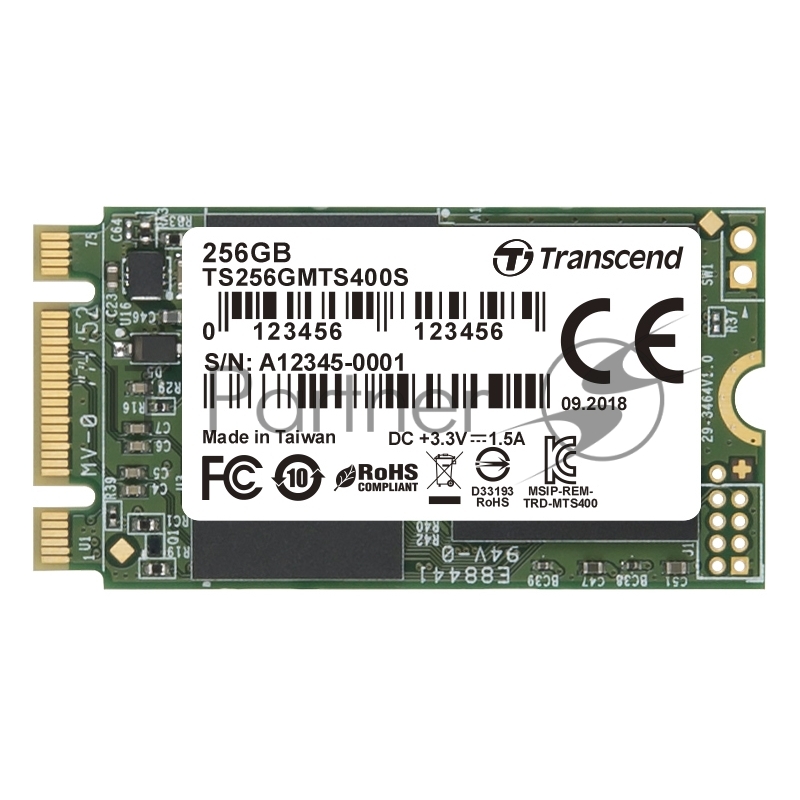 накопитель Transcend SSD 256Gb M.2 400 Series TS256GMTS400S