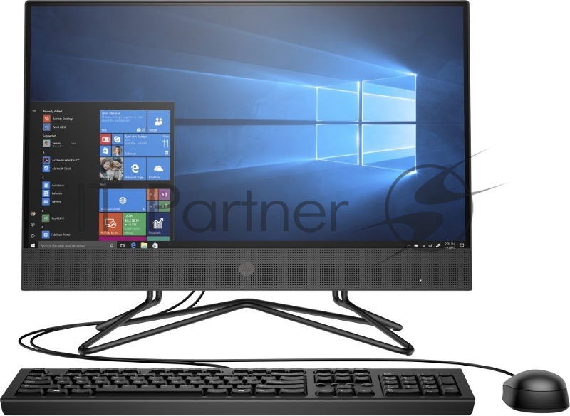 Моноблок HP 200 G4 21.5 Full HD i3 10110U (2.1)/8Gb/SSD256Gb/UHDG/DVDRW/ 10 Professional 64/GbitEth/WiFi/BT/65W/клавиат 1920x1080