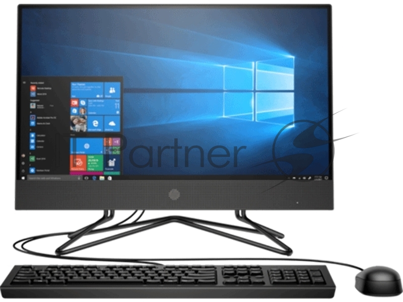 Моноблок HP 200 G4 21.5 Full HD i3 10110U (2.1)/8Gb/SSD256Gb/UHDG/DVDRW/ 10 Professional 64/GbitEth/WiFi/BT/65W/клавиат 1920x1080