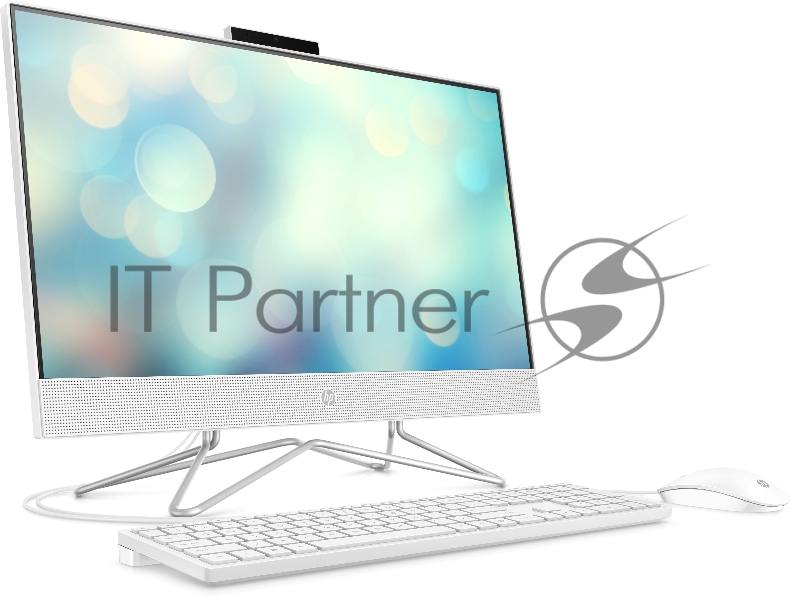 Моноблок HP 24-df0029ur NT 23.8 FHD(1920x1080) Celeron J4025, 4GB DDR4 2400 (1x4GB), SSD 128Gb, Intel Internal Graphics, noDVD, kbd&mouse wired, HD Webcam, Snow White, FreeDos, 1Y Wty