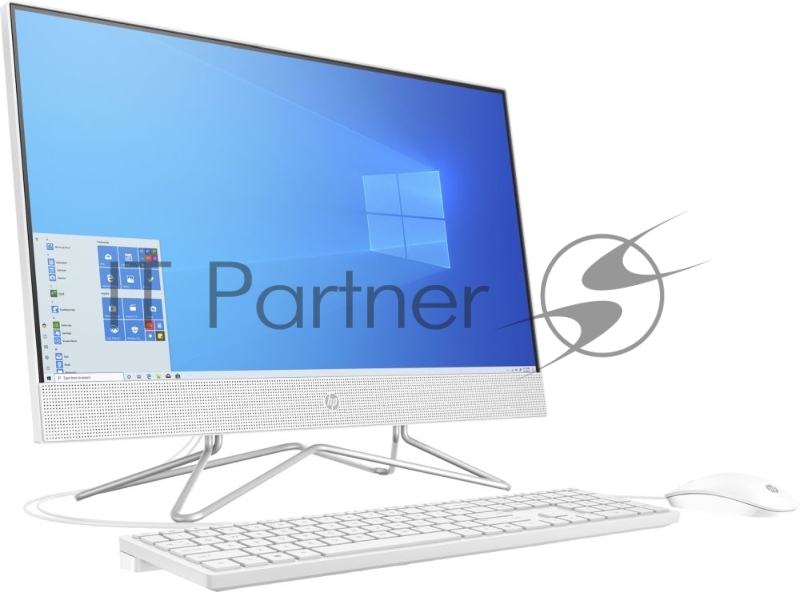 Моноблок HP 24-df0015ur NT 23.8 FHD(1920x1080) AMD Athlon 3050U, 4GB DDR4 2400 (1x4GB), HDD 1Tb, AMD Integrated Graphics, noDVD, kbd&mouse wired, HD Webcam, Snow White, Win10, 1Y Wty
