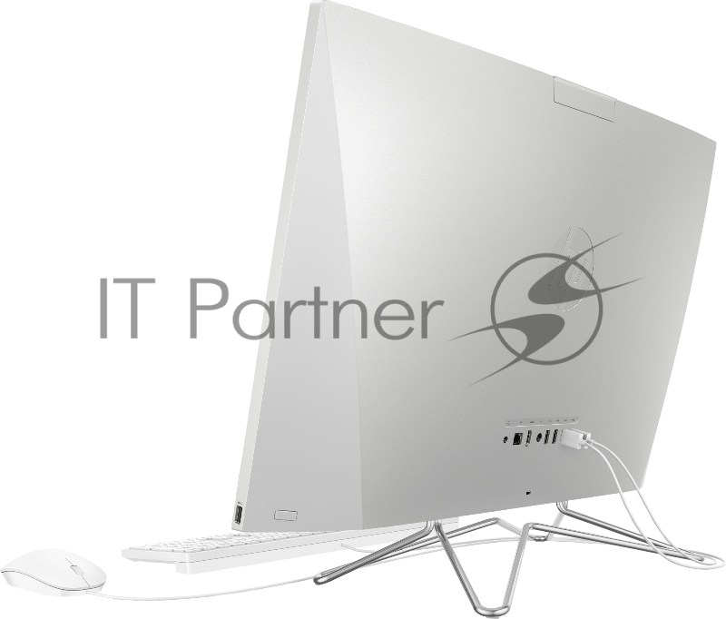 Моноблок HP 27-dp0025ur AiO 27(1920x1080)/Intel Pentium Gold G6400T(Ghz)/4096Mb/128PCISSDGb Intergrated Graphics /Cam/WiFi/war 1y/Natural silver/W10 + USB KBD, USB MOUSE