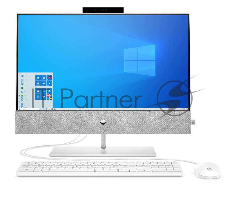 Моноблок HP Pavilion A 24-k0006ur NT 23,8 FHD(1920x1080) AMD Ryzen3-4300U, 4GB DDR4 3200 (1x4GB), SSD 256Gb, AMD Integrated Graphics, no DVD, kbd&mouse wired, 5MP Webcam, White, Win10, 1Y Wty