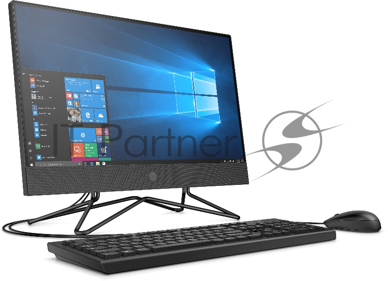 Моноблок HP 200 G4 21.5 Full HD i5 10210U (1.6) 8Gb SSD256Gb UHDG DVDRW CR Windows 10 Professional 64 GbitEth WiFi BT 65W клавиатура мышь Cam серый