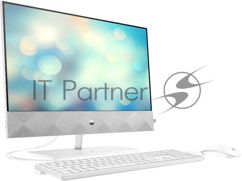 Моноблок HP Pavilion 24-k1011ur AiO 23.8(1920x1080)/Intel Core i3 10300T(3Ghz)/8192Mb/512SSDGb/n Intergrated Graphics /Cam/WiFi/war 1y/White/W11 + USB KBD, USB MOUSE