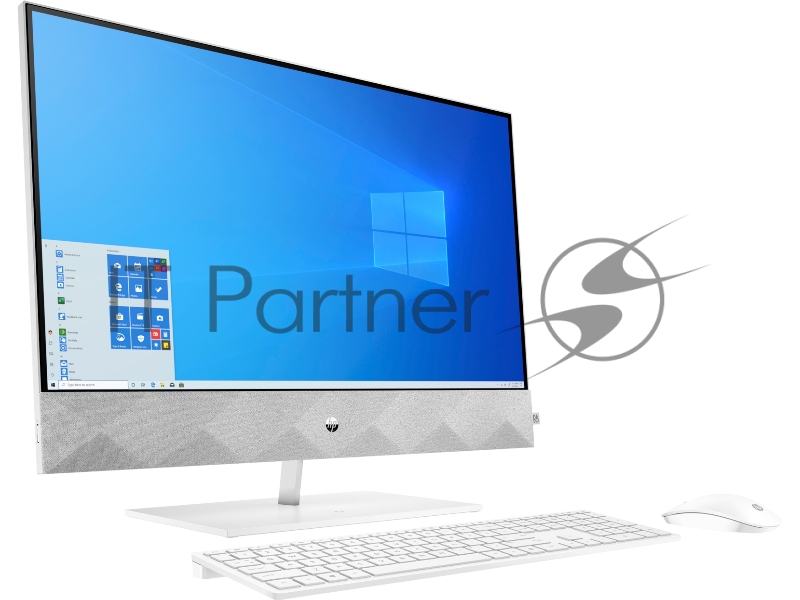 Моноблок HP Pavilion 27-d0030ur AiO 27(1920x1080)/Intel Core i3 10300T(3Ghz)/8192Mb/256SSDGb/n MX350(2048Mb)/Cam/WiFi/war 1y/White/WinHome + kbd/mouse