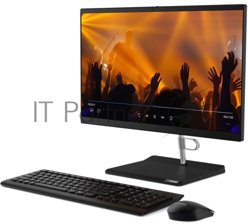 Моноблок 23.8 FHD Lenovo V50a-24IMB black (Core i3 10100T/8Gb/256Gb SSD/DVD-RW/VGA int/DOS) (11FJ004KRU)