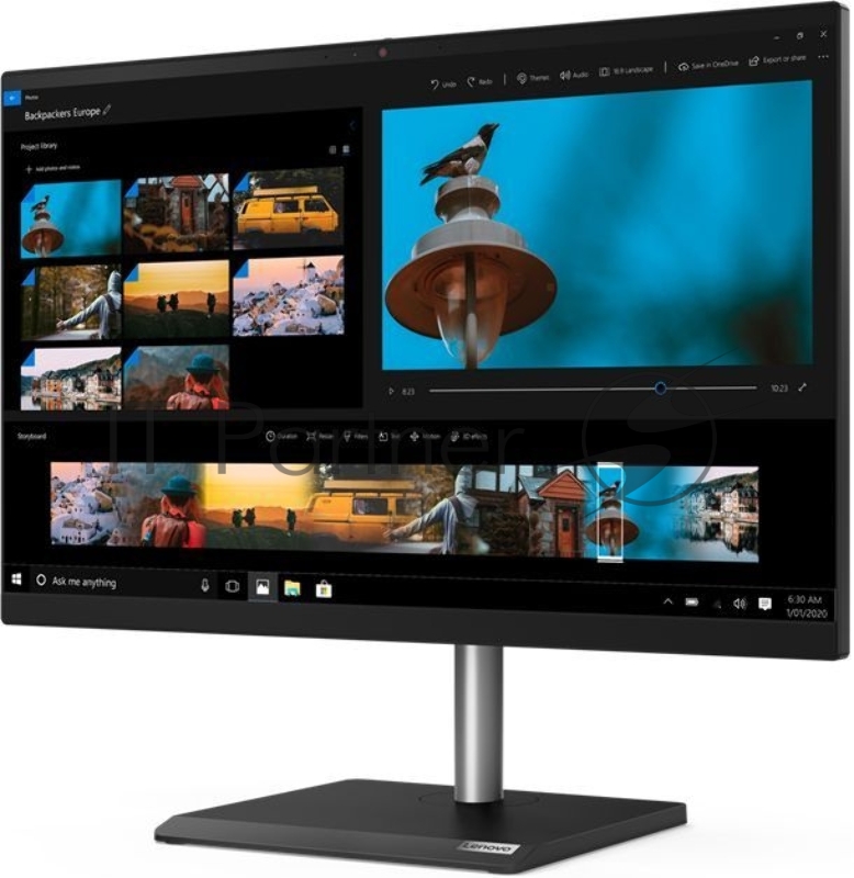 Моноблок Lenovo V30a-24IIL All-In-One 23.8 i5-1035G1, 8GB, 256GB SSD M.2, Intel UHD, WiFi, BT, NoDVD, HD Cam, VESA, USB KB&Mouse, Win 10 Pro64 RUS, 1Y OS