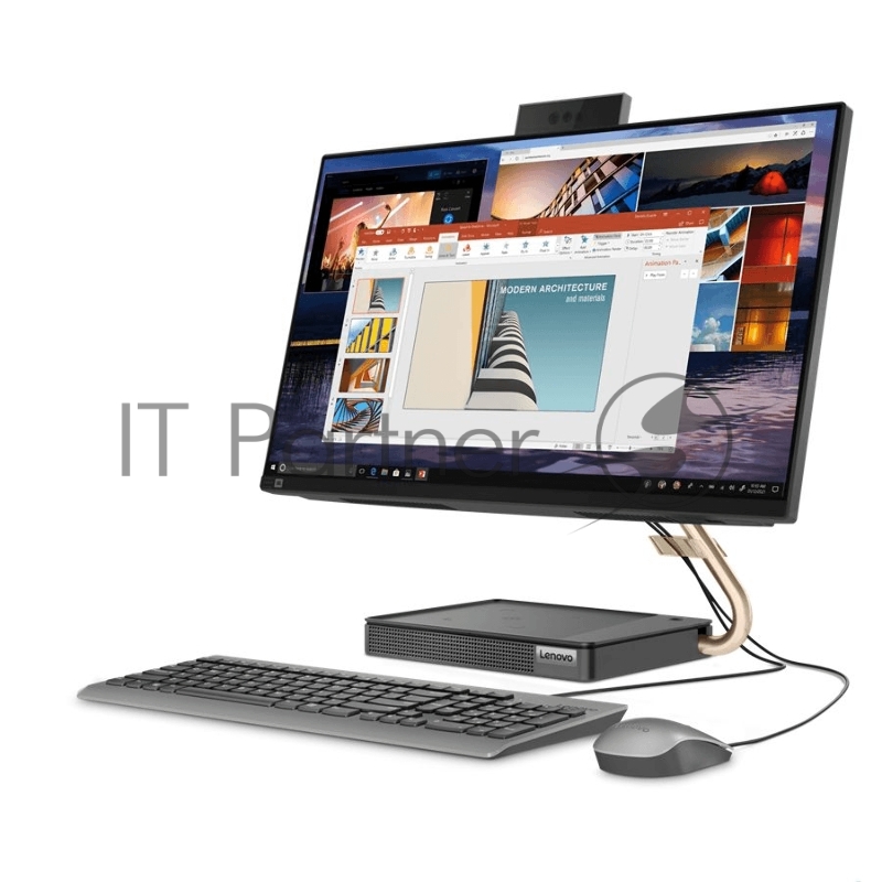 Моноблок Lenovo IdeaCentre AIO 5 24IOB6 23.8 FHD(1920x1080) IPS/Intel Core i5-11400T 1.30GHz Hexa/8GB/512GB SSD/GF MX450 2GB/noDVD/WiFi/BT5.0/noCR/KB+M