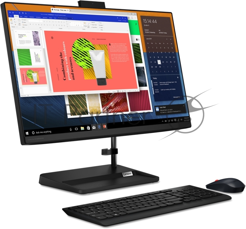 Моноблок Lenovo IdeaCentre AIO 3 24ALC6 23.8 FHD(1920x1080) IPS/AMD Ryzen 5 5500U 2.1GHz Hexa/8GB/256GB SSD/AMD Radeon Graphics/DVD±RW/WiFi/BT5.0/noC