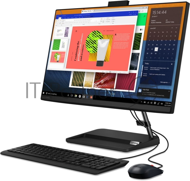 Моноблок Lenovo IdeaCentre AIO 3 24ALC6 23.8 FHD(1920x1080) IPS/AMD Ryzen 5 5500U 2.1GHz Hexa/8GB/256GB SSD/AMD Radeon Graphics/DVD±RW/WiFi/BT5.0/noC
