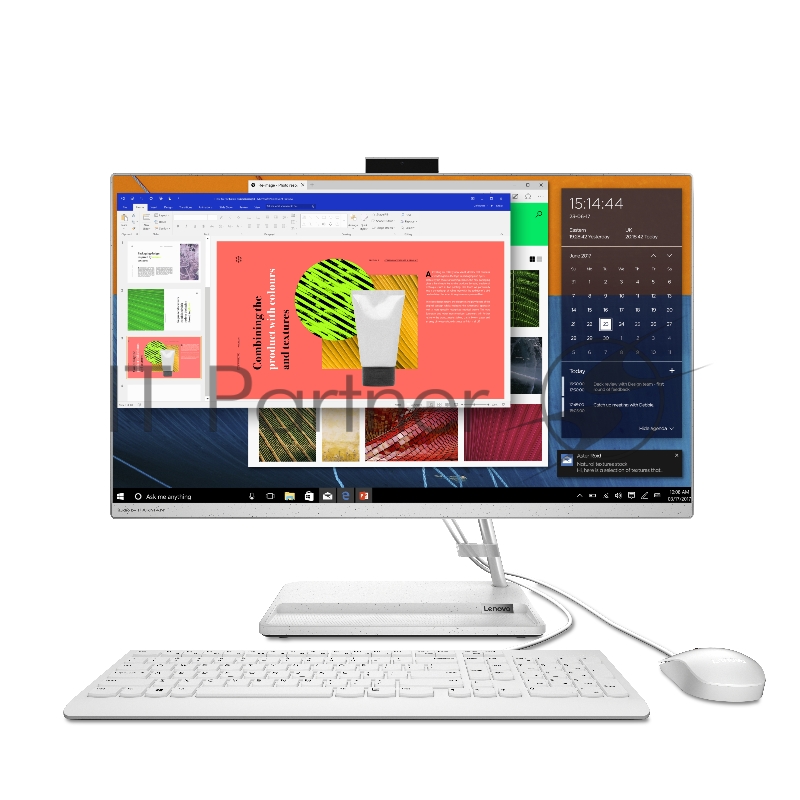 Моноблок Lenovo IdeaCentre AIO 3 27IMB05 27 (1920x1080) / Intel Core i5 10400T(2Ghz)/8192Mb/256SSDGb/D UHD Graphics 630/BT/WiFi/war 1y/9kg/white/DOS + Keyboard, mouse USB