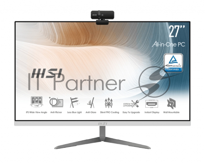 Моноблок MSI Modern AM271 11M-601XRU (MS-AF81) 27 FHD(1920x1080)/Intel Core i5-1135G7 2.4GHz Quad/8GB+256GB SSD/Integrated/WiFi/BT/noOS/1Y