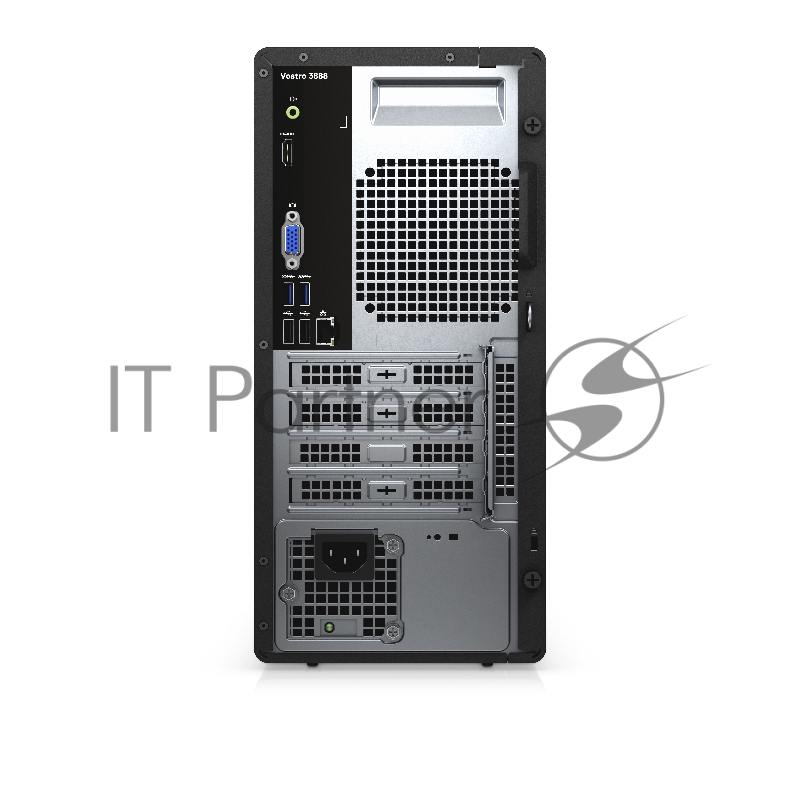 Персональный компьютер Dell Vostro 3888 Dell Vostro 3888 MT Pentium Gold G6400(4.0Ghz)/ 4GB/1TB/DVD-RW/UHD 610/BT/WiFi/MCR/1y NBD/black/Linux