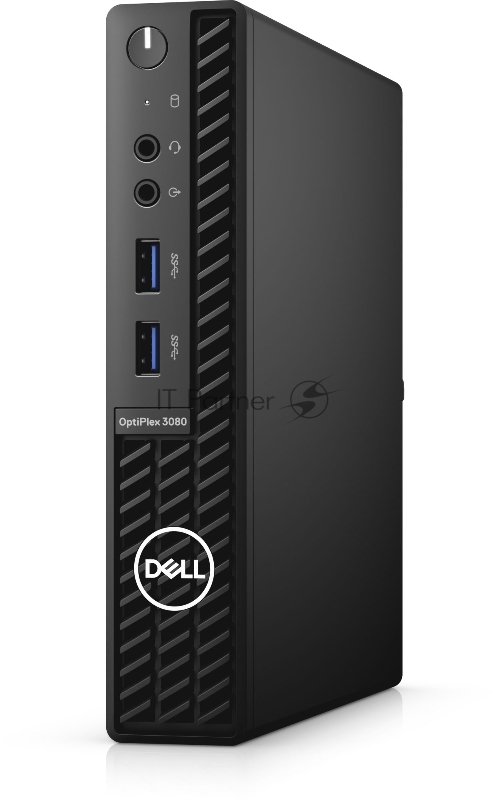 Компьютер Dell Optiplex 3080 Micro Core i3-10105T (3,0GHz) 4GB (1x4GB) DDR4 128GB SSD Intel UHD 630 TPM, VGA Linux 1y NBD