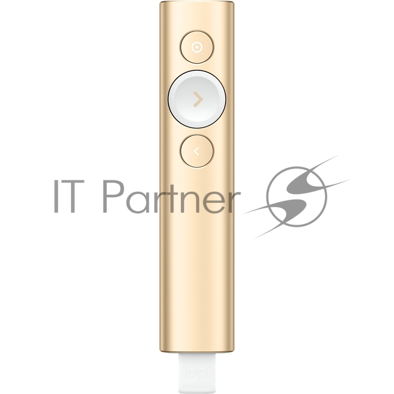 Презентер Logitech Spotlight (TM) Presentation Remote Radio USB (30м) золотистый