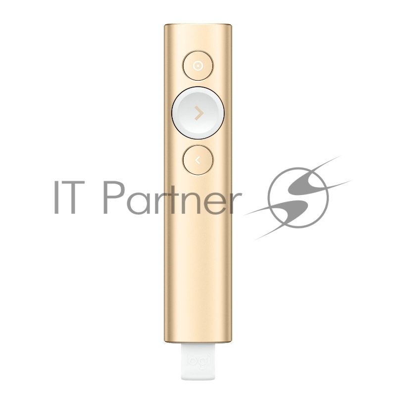 Презентер Logitech Spotlight (TM) Presentation Remote Radio USB (30м) золотистый