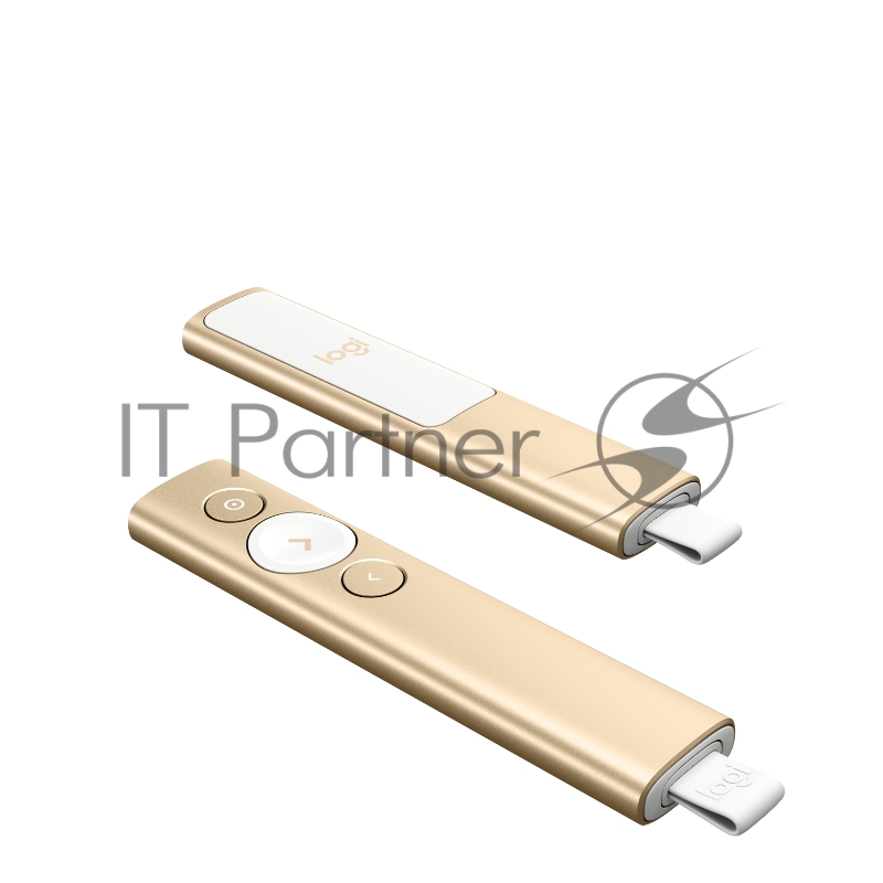 Презентер Logitech Spotlight (TM) Presentation Remote Radio USB (30м) золотистый