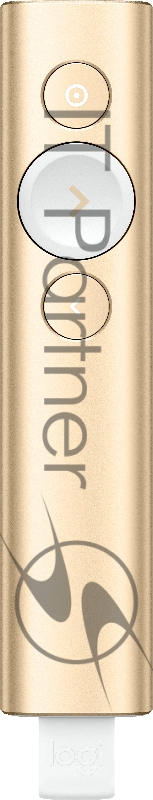 Презентер Logitech Spotlight (TM) Presentation Remote Radio USB (30м) золотистый