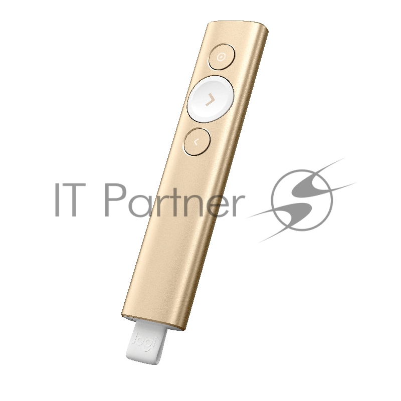 Презентер Logitech Spotlight (TM) Presentation Remote Radio USB (30м) золотистый