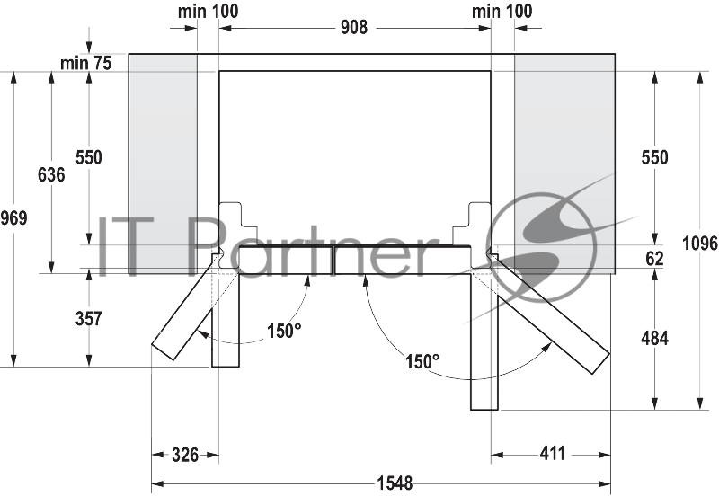 Холодильник Gorenje NRS9181MX нержавеющая сталь (двухкамерный)