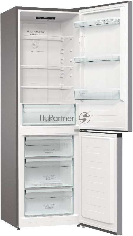 Холодильник Gorenje NRK6191ES4 Двухкамерный холодильник, Группа продуктов: Бытовая техника, Открывание дверцы: Открывание дверцы: влево/вправо, Материал дверцы: Металлическая дверца, Климатический класс: SN, N, ST, T, Класс энергопотребления: A+, 1 к