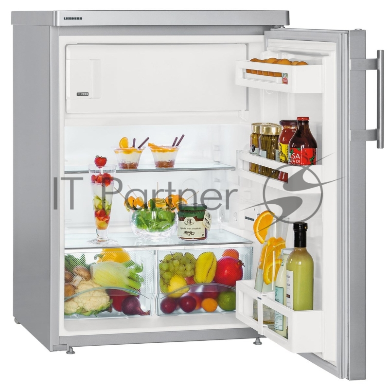 Холодильник Liebherr Холодильник Liebherr/ 85x60.1х60.8, однокамерный, объем камер 127/18л, морозильная камера сверху, серебристый