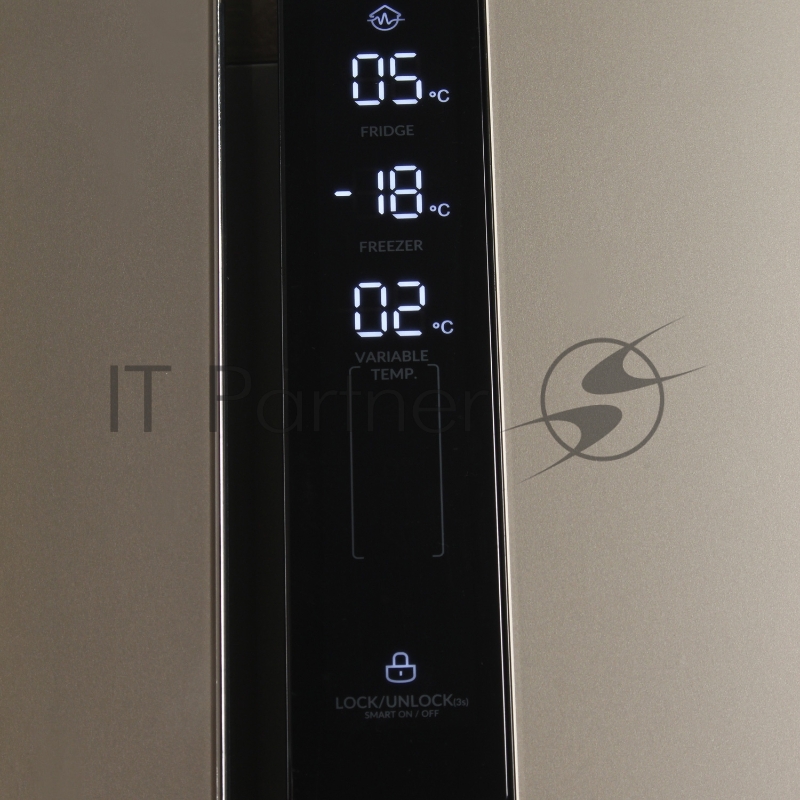 Холодильник Hyundai CS5073FV шампань (трехкамерный)