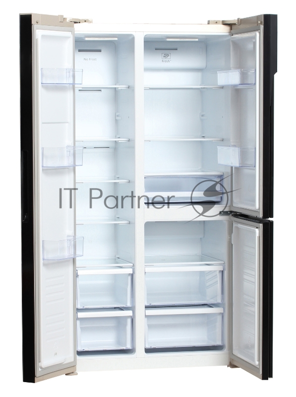 Холодильник Hyundai CS5073FV шампань (трехкамерный)